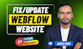 fix webflow issues, bugs, responsiveness and any problems