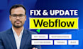 fix webflow issues, bugs, responsiveness and any problems