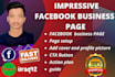 setup impressive facebook business page