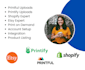 upload products on printify, printful, shopify, etsy for pod, dropshipping