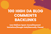 provide high da SEO backlinks