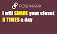 help you share and follow poshmark closet