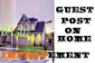 do guest post on home improvement blog