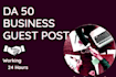 dofollow backlinks high da business guest posting