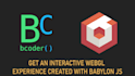 create an interactive webgl experience using babylonjs