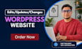 make changes wordpress and edit wordpress website