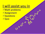 be your math expert