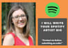 write your spotify artist bio