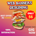 design attracitive web banner,ads,cover,header