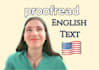 proofread and edit english text