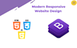 create HTML CSS bootstrap responsive website