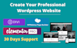 build and customize wordpress website, redesign the landing page design