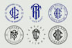 design initial monogram logo for clothing brand