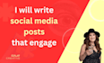 write engaging social media content