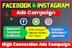 create and manage facebook ads campaign professionally