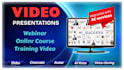 create cinematic webinar and online course video presentations