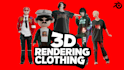 create premium 3d fashion visuals for your clothing brand