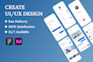 create trendy and unique UI UX app web design
