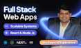 develop custom full stack web app with react and nodejs