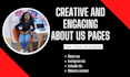 write a creative and engaging about us page