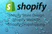 design eye catching shopify store design and shopify website