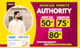 increase moz da 60 ahrefs dr 70 from any point