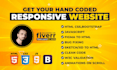 be your front end developer with html css javascript