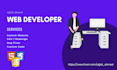 be your front end developer html css and javascript