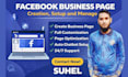 do facebook business page creation, setup and manage