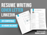 write and design professional resume, cover letter, optimize linkedin