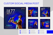 design 10 unique social media posts, banner ads