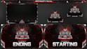 create custom animated full stream package, screens, twitch overlay, logo, alert