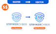 convert your sketch or existing logo to vector