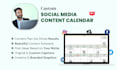 create a custom content calendar for your social media
