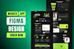 do figma design, saas website, and website ui ux design in figma