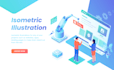 create amazing isometric and flat illustration design