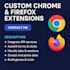 build custom chrome extensions, automation bots and scraping