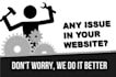 fix any html css js and responsive design issue in website