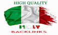 build 15  italy backlinks local high da dofollow quality authority italian link