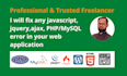fix php mysql error, javascript, css, bootstrap, wordpress, jquery ajax