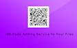 add qr code to your files