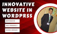 design responsive and innovative website in wordprss