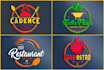 design restaurant and food, bar, coffee shop bbq and  juice logo