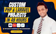 develop custom PHP and laravel projects