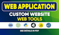 develop web applications, custom websites and web software