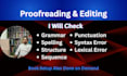 proofread and edit your script, book, document, or copy