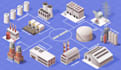 create an isometric industrial illustration