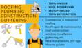 write SEO optimized blogs articles on roofing, plumbing, construction, guttering