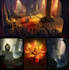 create concept art, nft art game background, isometric