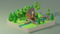 do 3d game art assets and environment creation  custom 3d models and animations